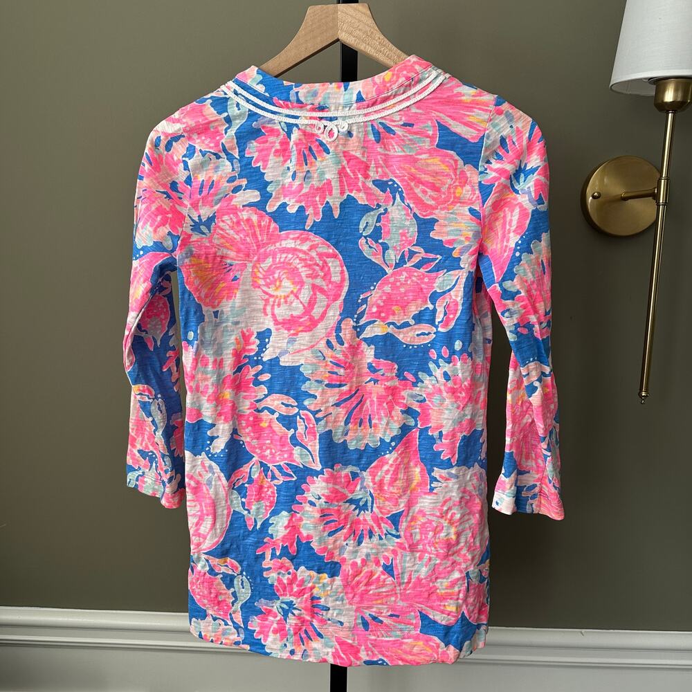 Lilly Pulitzer Kaia Knit Tunic Top Cotton Size XS - Picture 4 of 4